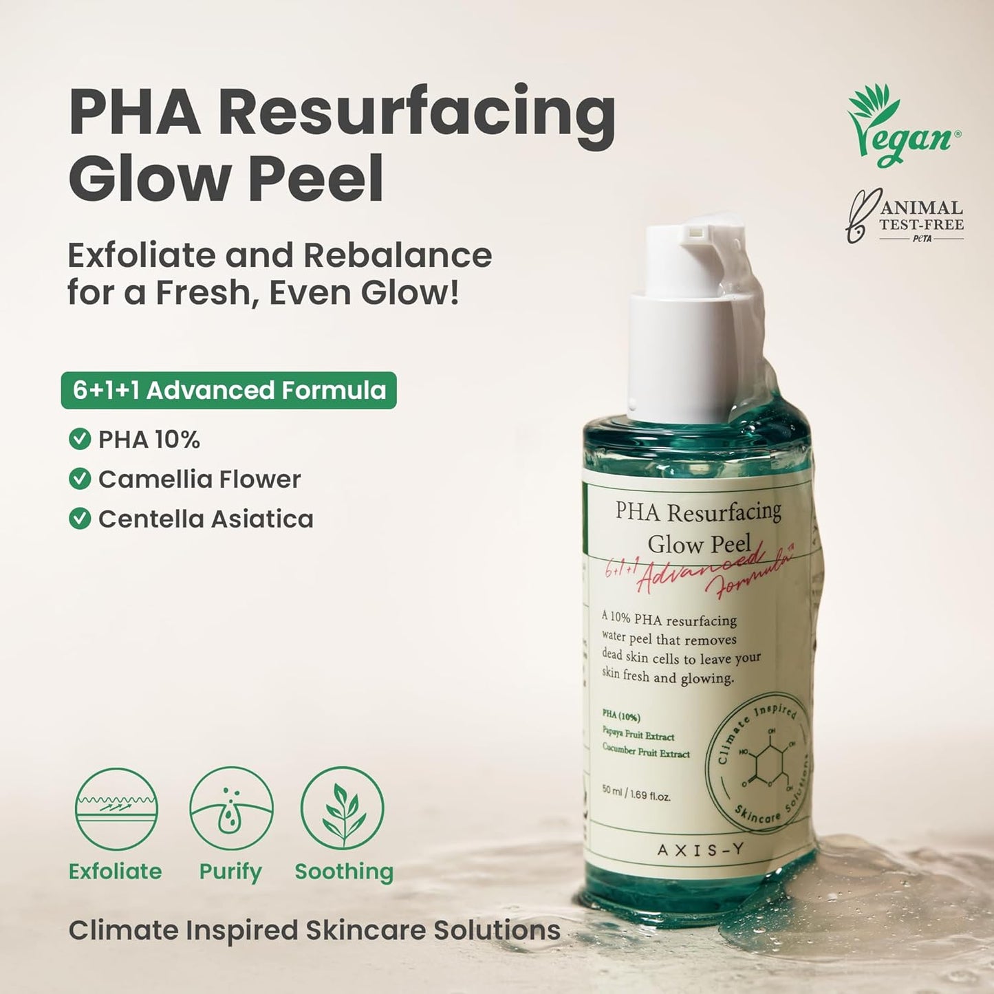 AXIS-Y PHA Resurfacing Glow Peel | Gentle Exfoliation & Radiance
