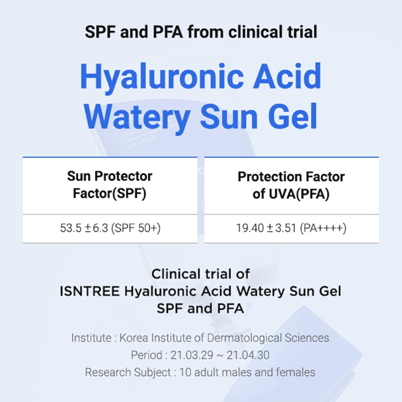 ISNTREE Hyaluronic Acid Watery Sun Gel | SPF 50+ PA++++