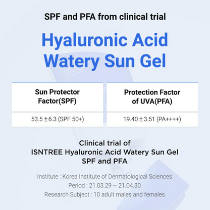 ISNTREE Hyaluronic Acid Watery Sun Gel | SPF 50+ PA++++